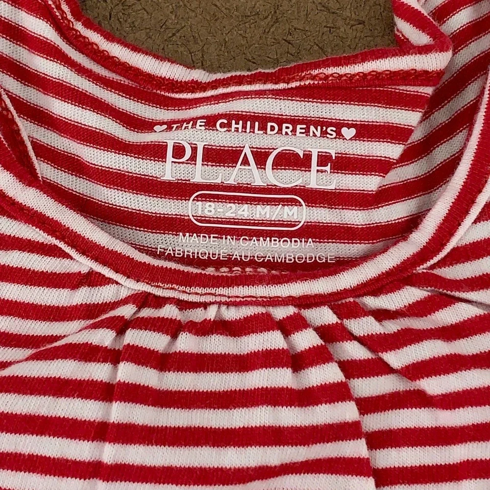 The Children's Place Toddler Girls Size 18/24 Month Print Ruffle Tank Top 4-Pack